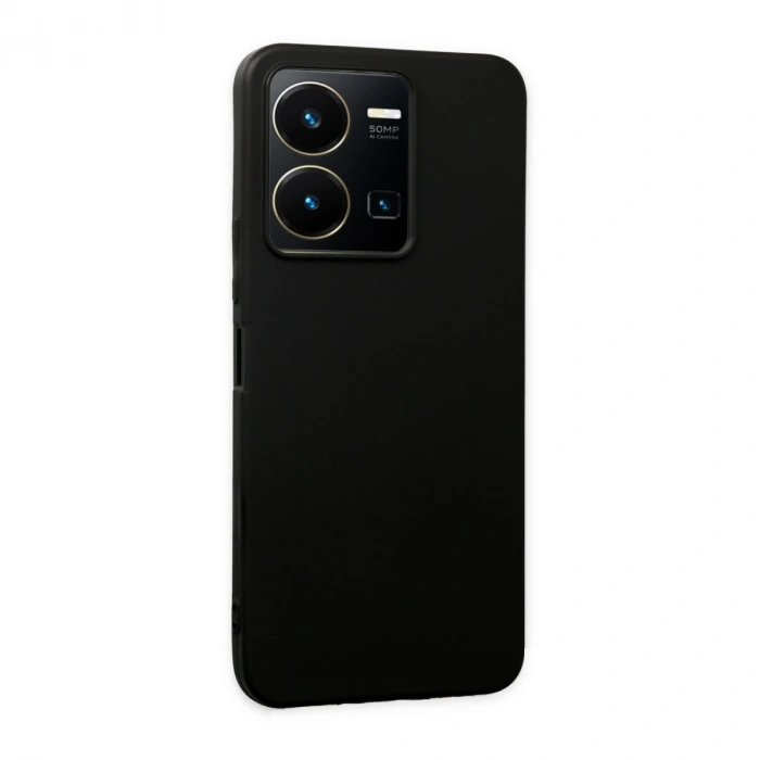Vivo Y35 Kılıf First Silikon - Siyah
