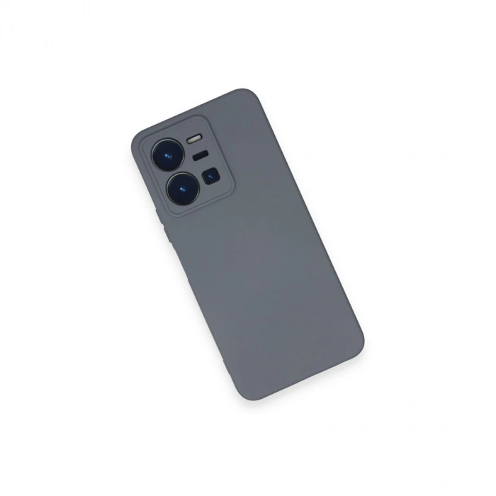 Vivo Y35 Kılıf Nano İçi Kadife Silikon - Gri