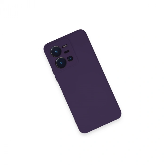 Vivo Y35 Kılıf Nano İçi Kadife Silikon - Mor