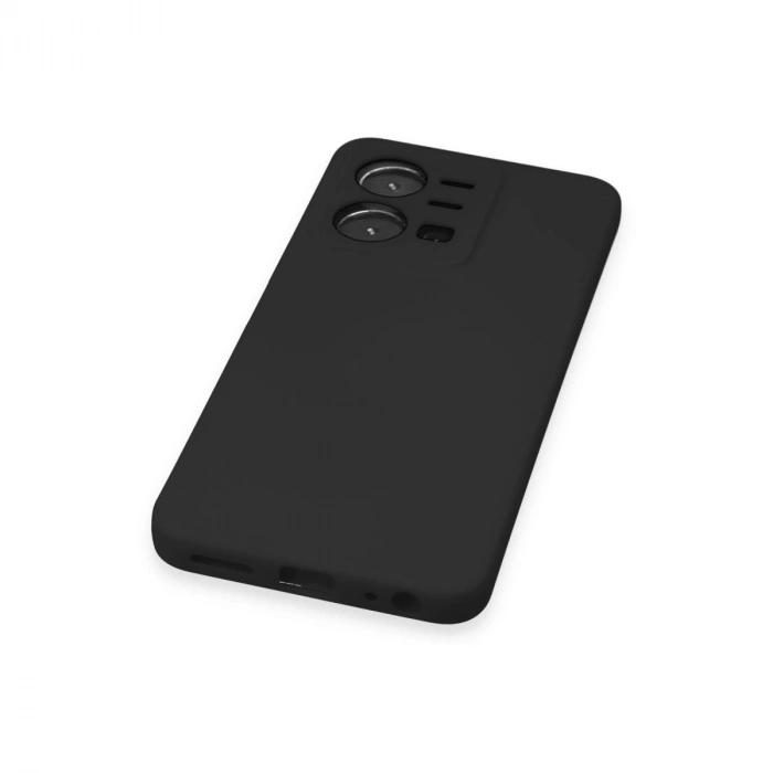 Vivo Y35 Kılıf Nano İçi Kadife Silikon - Siyah