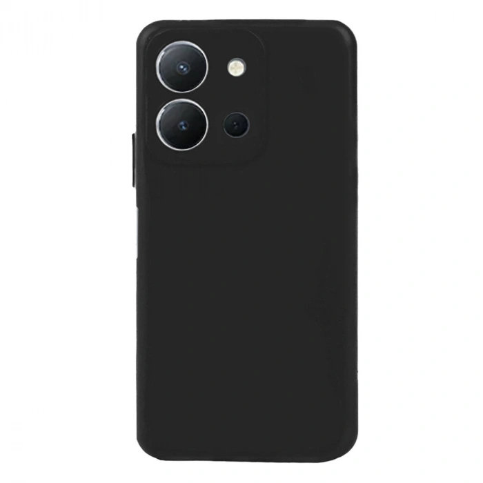 Vivo Y36 Kılıf Nano İçi Kadife Silikon - Siyah