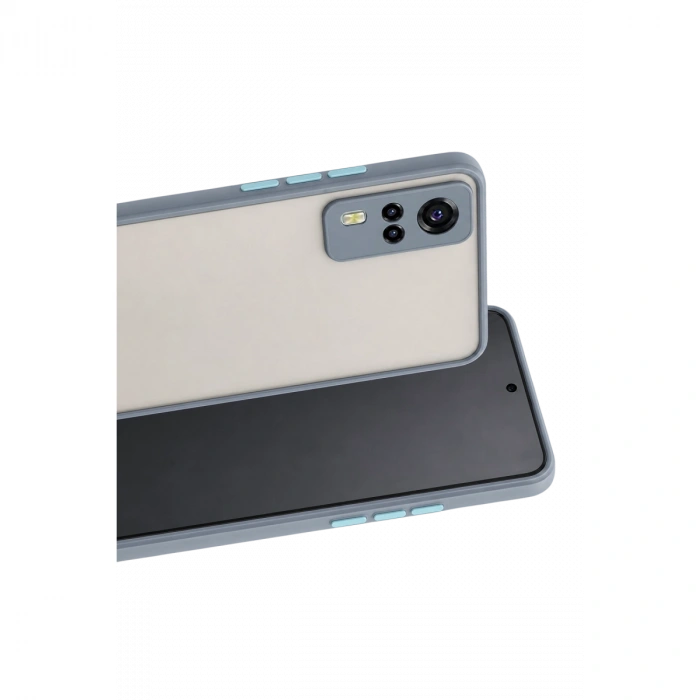Vivo Y53s Kılıf Montreal Silikon Kapak - Gri