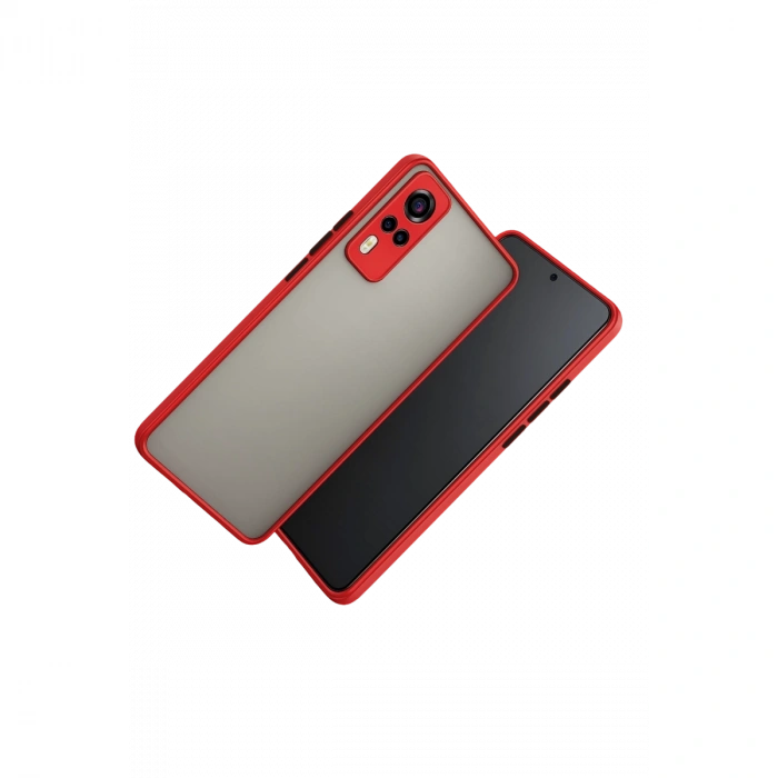 Vivo Y53s Kılıf Montreal Silikon Kapak - Kırmızı