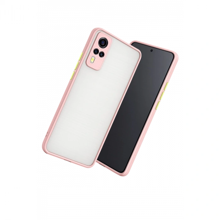 Vivo Y53s Kılıf Montreal Silikon Kapak - Pembe