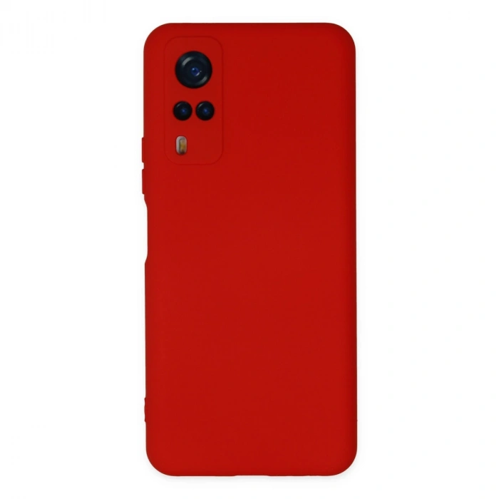 Vivo Y53s Kılıf Nano İçi Kadife Silikon - Kırmızı