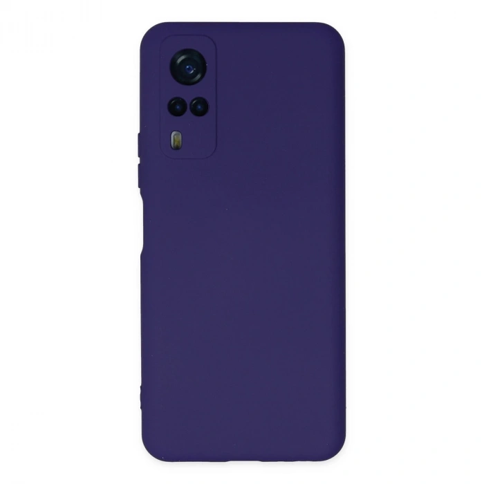 Vivo Y53s Kılıf Nano İçi Kadife Silikon - Mor
