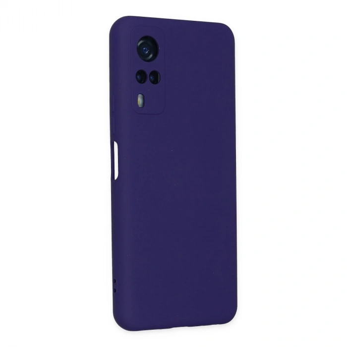 Vivo Y53s Kılıf Nano İçi Kadife Silikon - Mor