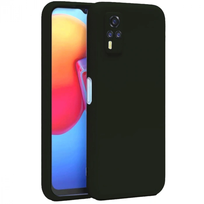 Vivo Y53s Kılıf Nano İçi Kadife Silikon - Siyah