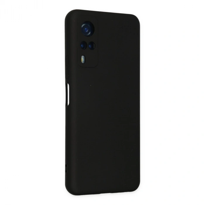 Vivo Y53s Kılıf Nano İçi Kadife Silikon - Siyah