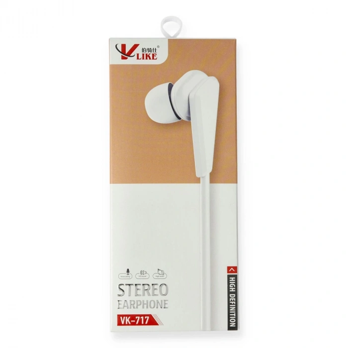 Vk717 Kulak İçi Kulaklık - Beyaz