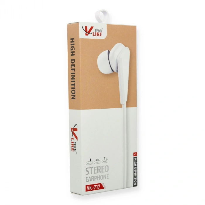 Vk717 Kulak İçi Kulaklık - Beyaz