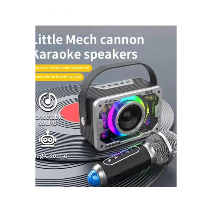 Vtn-82 Taşınabilir Kablosuz Işıklı Bluetooth Hoparlör Ses Değiştirme Özellikli