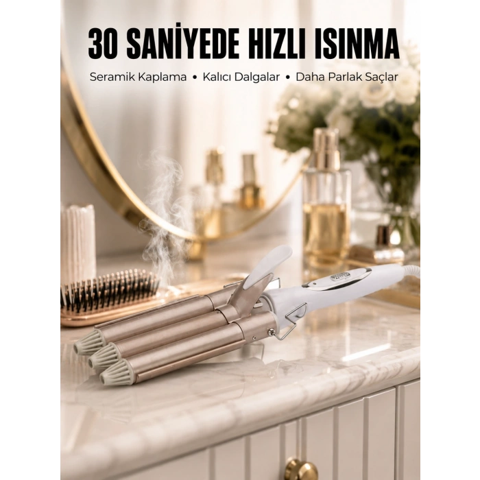 Wag Maşa Profesyonel Saç Şekillendirici İyon Özellikli Isı Kademeli Yeni Nesil