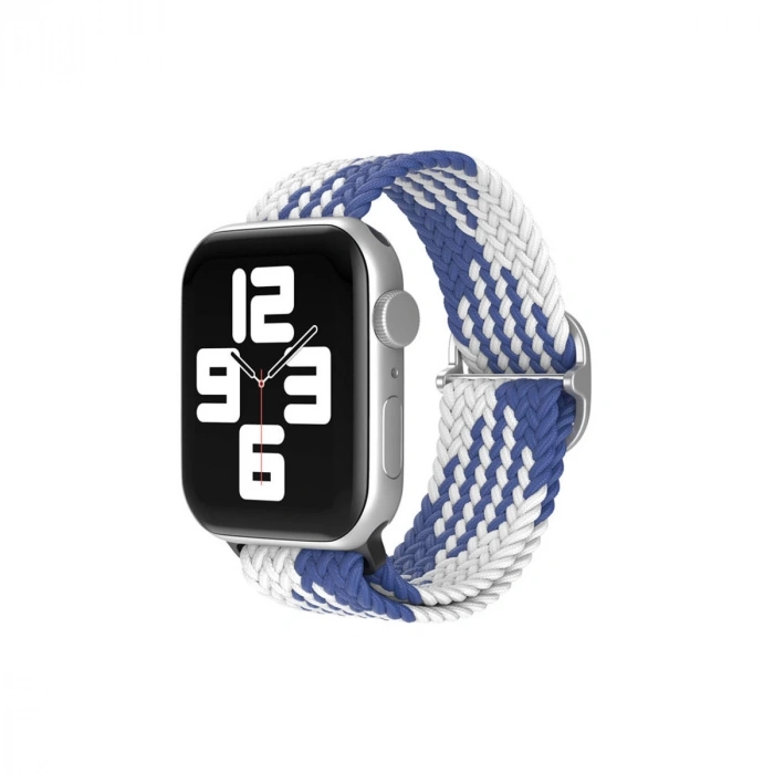 Watch 20mm  Kordon - Mavi-beyaz