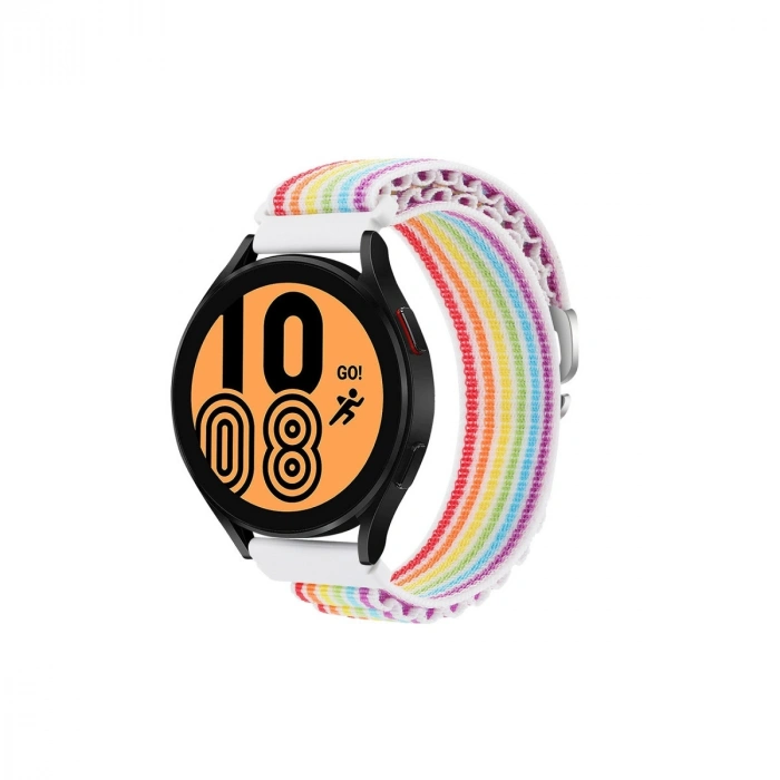 Watch 20mm Kr410 Kumaş Kordon (saat Değildir) - Gökkuşağı