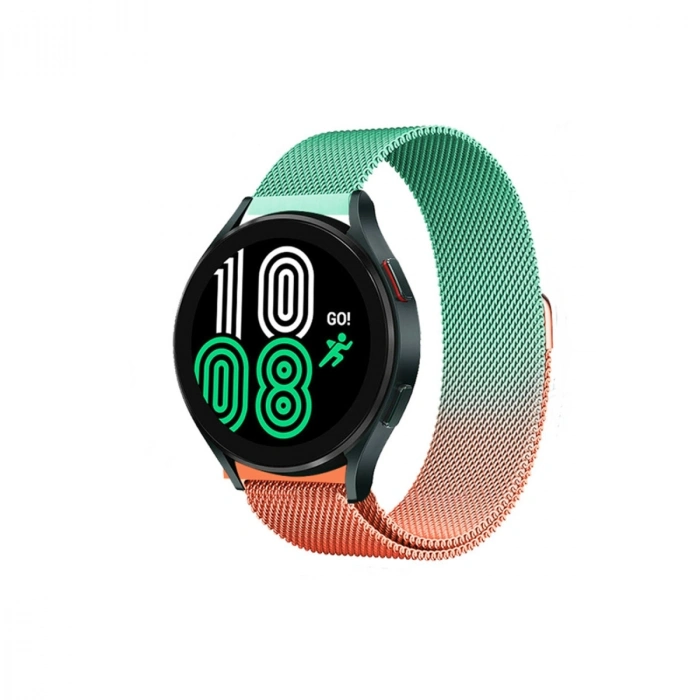 Watch 20mm Metal Mıknatıslı Kordon (saat Değildir) - Turuncu-yeşil