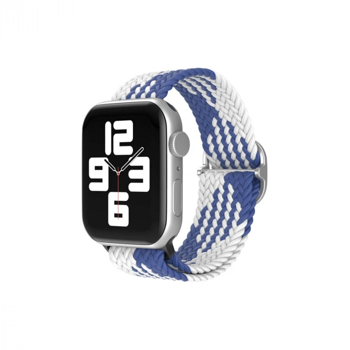 Watch 22mm  Kordon - Mavi-beyaz
