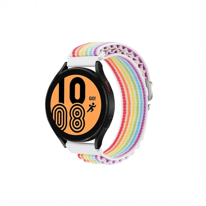 Watch 22mm Kr410 Kumaş Kordon - Gökkuşağı