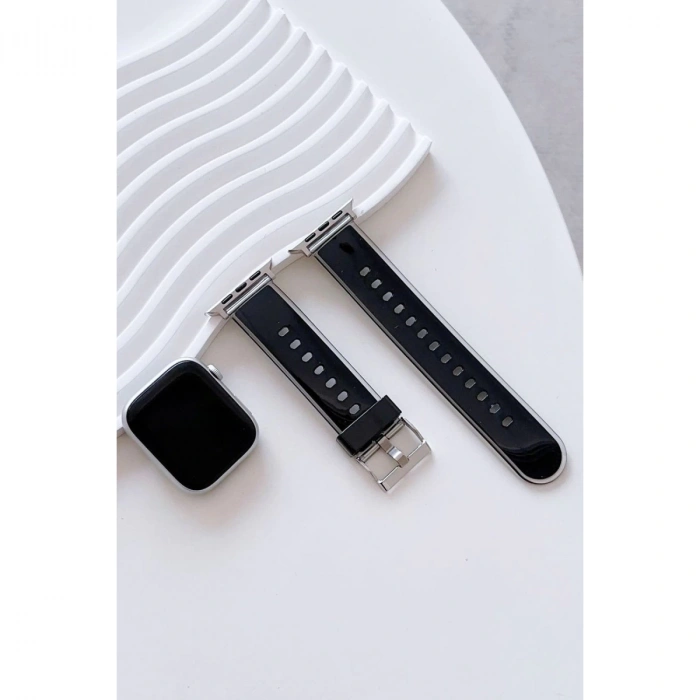 Watch 45mm Jelly Silikon Kordon (saat Değildir) - Siyah