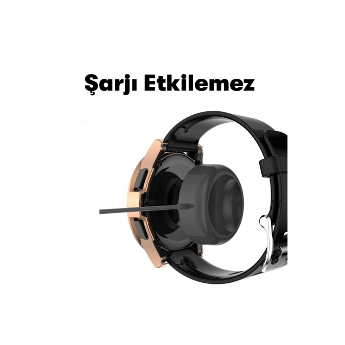 Watch 5 44mm Wall Camlı Kasa Ekran Koruyucu - Şeffaf