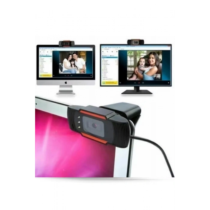 Webcam Orjınal 1080p Konferans Kamera Dahili Mikrofon Chat Görüntülü Sohbet Yayın Kamerası Hd Video