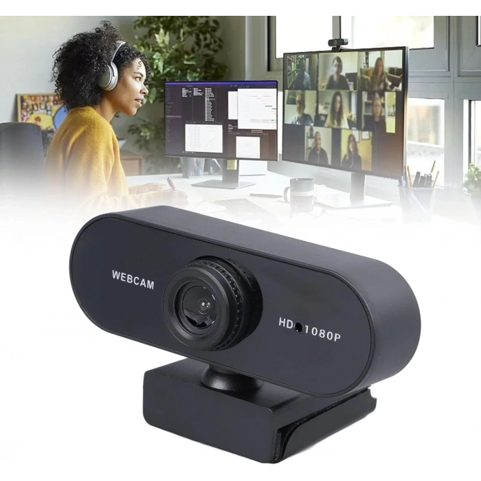 Webcam Orjınal Hd 1080p Konferans Kamera Dahili Mikrofon Görüntülü Sohbet Yayın Kamerası Hd Video
