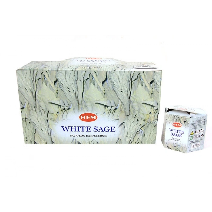 White Sage Back Flow Cones 40lı