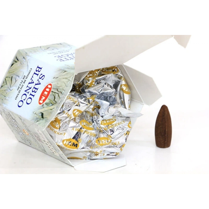 White Sage Back Flow Cones 40lı