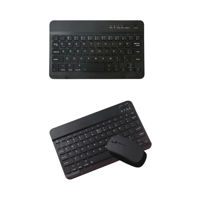 Wireless Klavye Mouse Seti Bluetooth Bağlantılı İnce Tasarım Sessiz Kullanım
