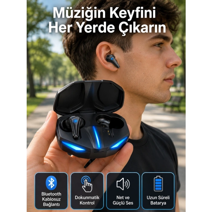 Wireless  Kulaklık Mikrofonlu Bluetooth  Kulaklığı