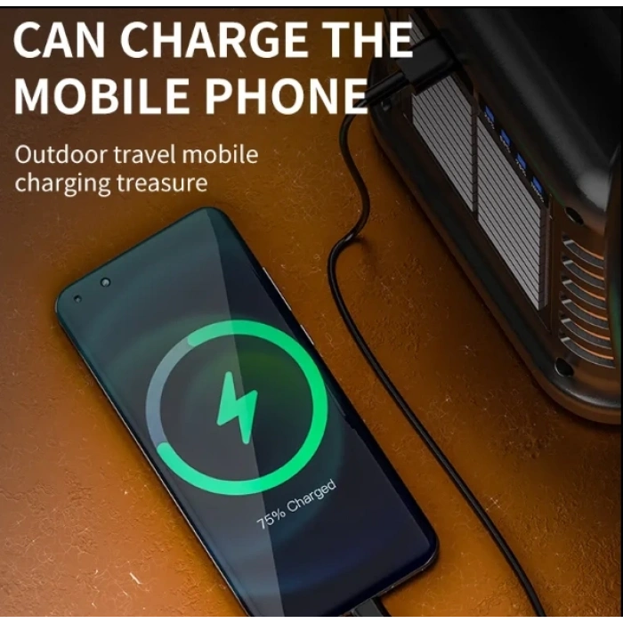 Wıson Ws-4343 Çok Fonksiyonlu Solar Şarjlı Powerbanklı Kamp Lambası