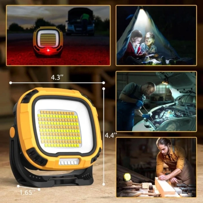 Wison Ws-582 Powerbank Özellikli Tripod Bağlantılı Mıknatıslı 3500 Lümen Usb Şarjlı Çalışma Feneri