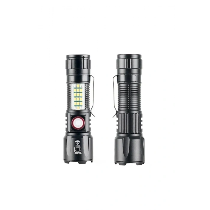 Ws-2828 10w 1000 Lümen Şarjlı Metal El Feneri