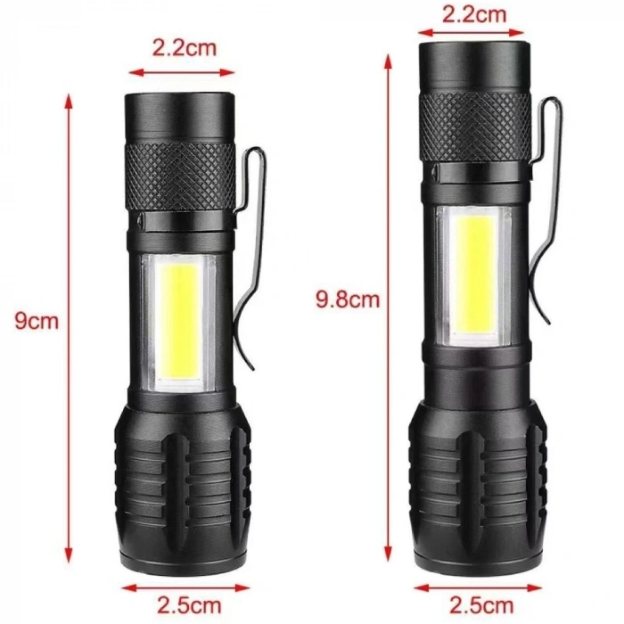 Ws-5454 Cob Led Usb Şarjlı Mini El Feneri