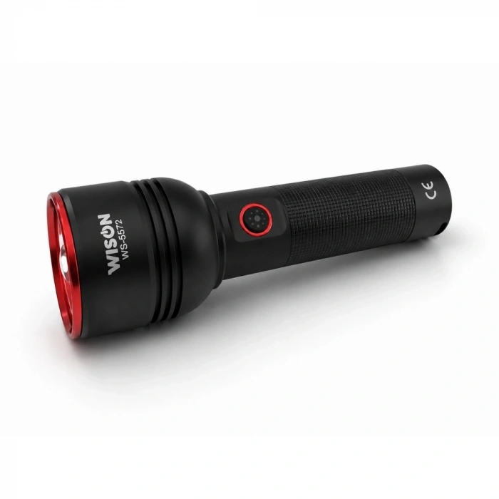 Ws-5572 20watt 2000 Lümen Uzun Menzilli Usb Type-c Şarjlı El Feneri
