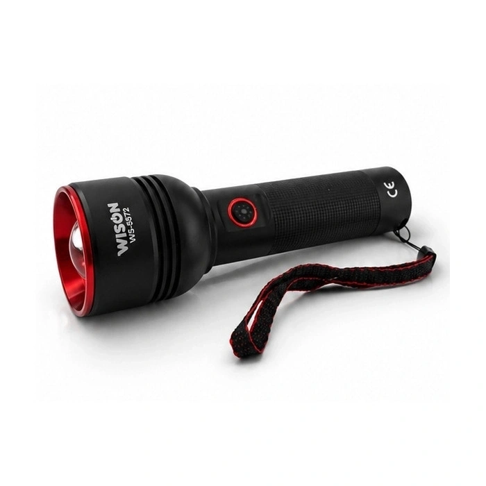 Ws-5572 20watt 2000 Lümen Uzun Menzilli Usb Type-c Şarjlı El Feneri