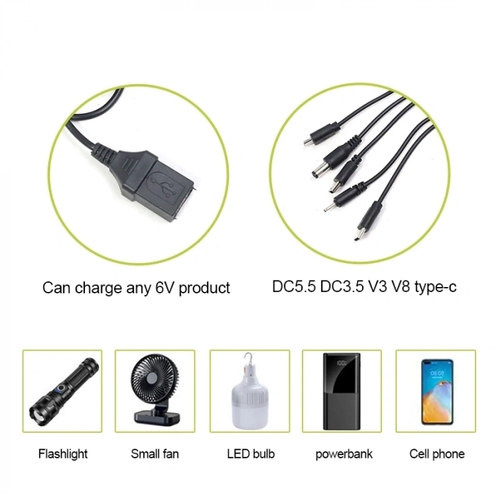 Ws-6010 6v 3.5w 500 Mah Güneş Paneli Solar Sistem