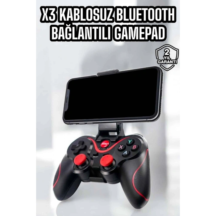X3 Gamepad Oyun Kolu Bluetooth Bağlantılı Gamestick Android Uyumlu
