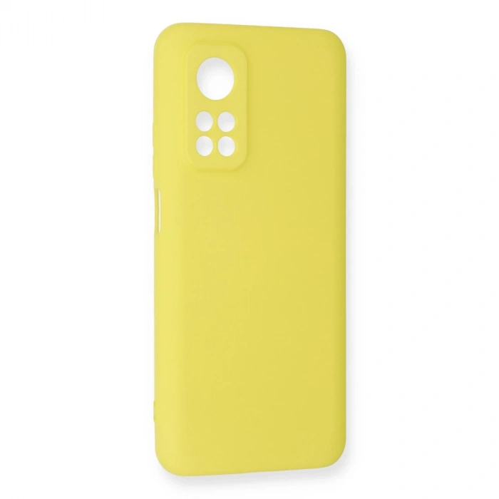 Xiaomi Mi 10t Kılıf Nano İçi Kadife Silikon - Sarı
