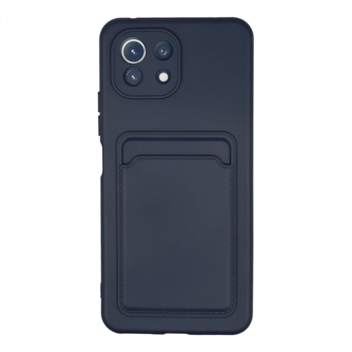Xiaomi Mi 11 Kılıf Kelvin Kartvizitli Silikon - Lacivert
