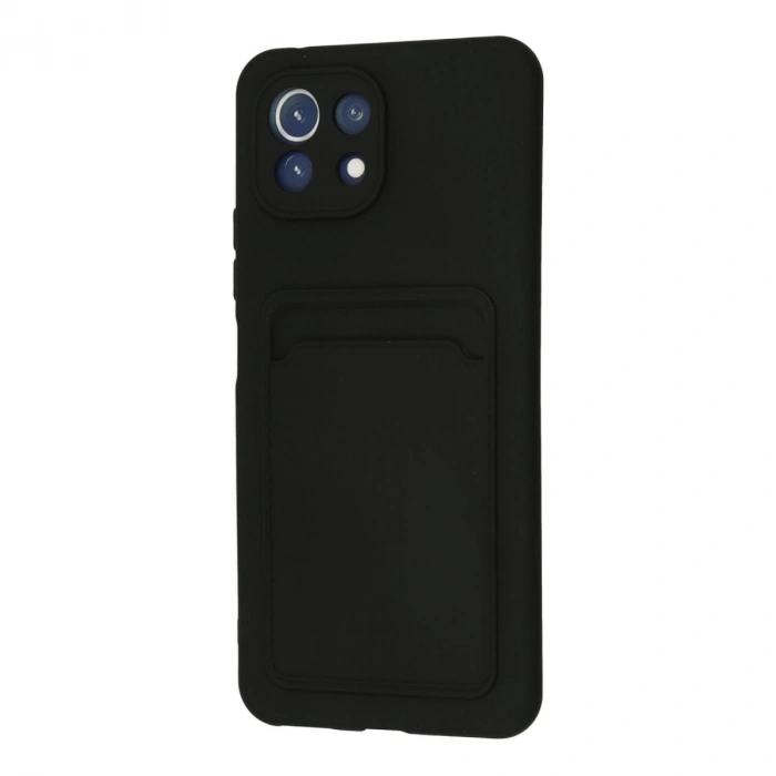 Xiaomi Mi 11 Kılıf Kelvin Kartvizitli Silikon - Siyah
