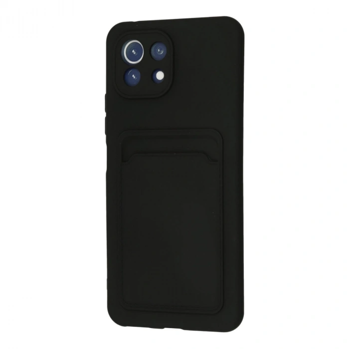 Xiaomi Mi 11 Kılıf Kelvin Kartvizitli Silikon - Siyah