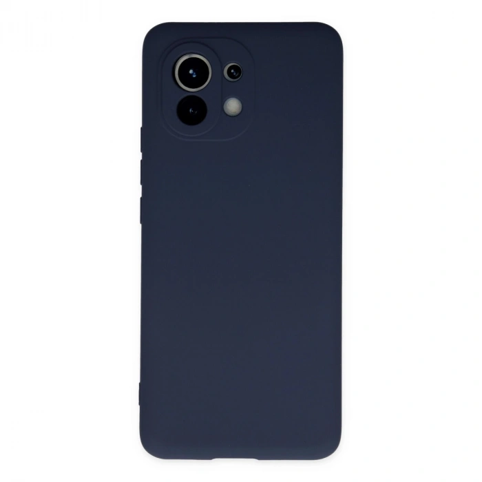 Xiaomi Mi 11 Kılıf Nano İçi Kadife Silikon - Lacivert