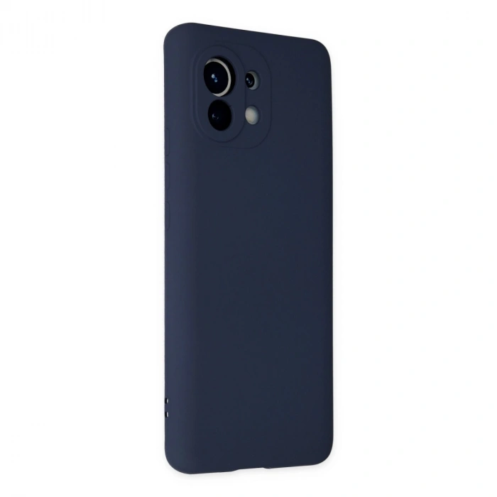 Xiaomi Mi 11 Kılıf Nano İçi Kadife Silikon - Lacivert