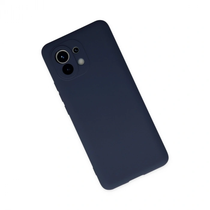 Xiaomi Mi 11 Kılıf Nano İçi Kadife Silikon - Lacivert