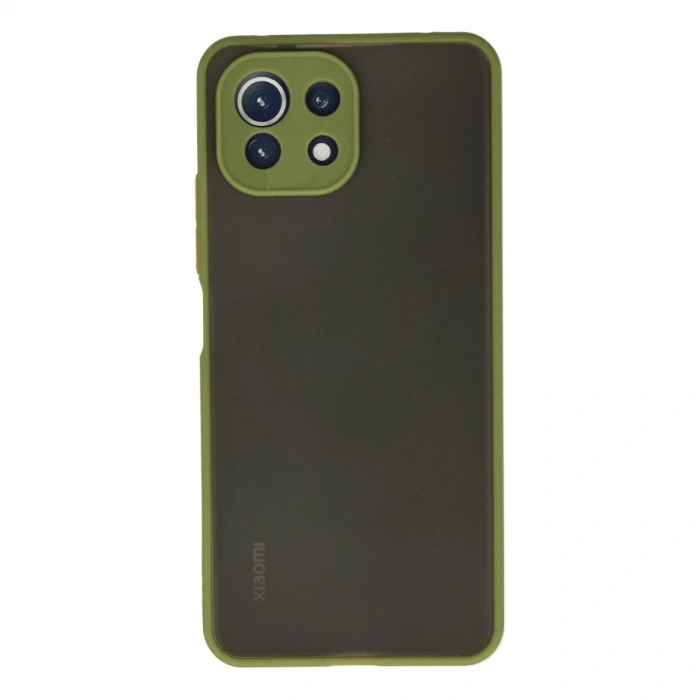 Xiaomi Mi 11 Lite Kılıf Montreal Silikon Kapak - Açık Yeşil