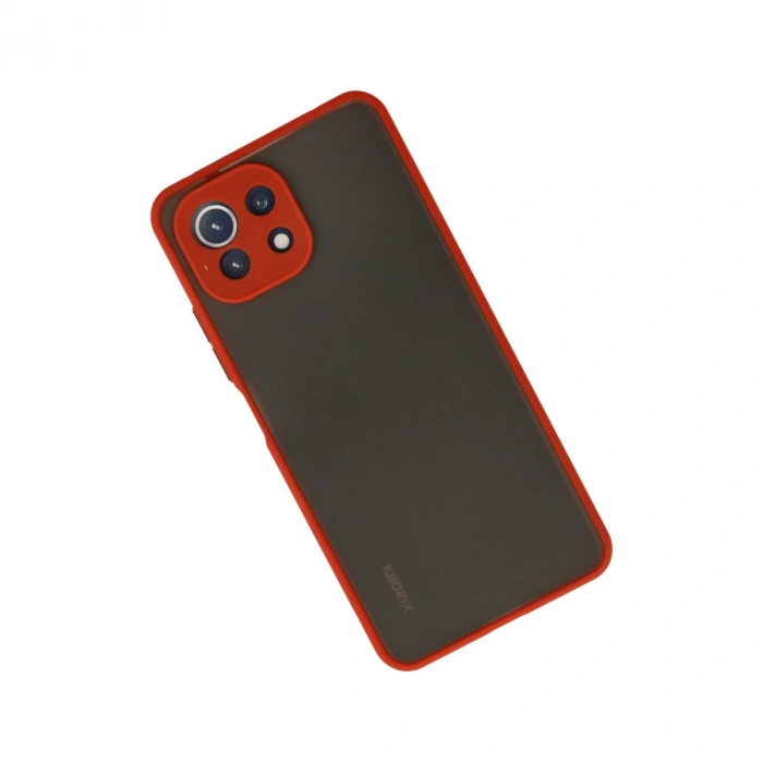 Xiaomi Mi 11 Lite Kılıf Montreal Silikon Kapak - Kırmızı