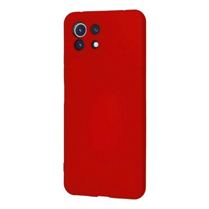 Xiaomi Mi 11 Lite Kılıf Nano İçi Kadife Silikon - Kırmızı