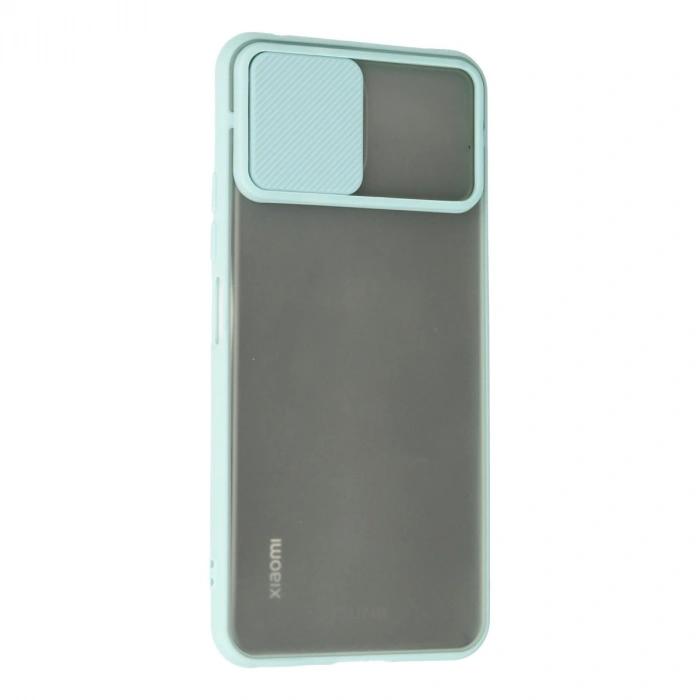 Xiaomi Mi 11 Lite Kılıf Palm Buzlu Kamera Sürgülü Silikon - Turkuaz