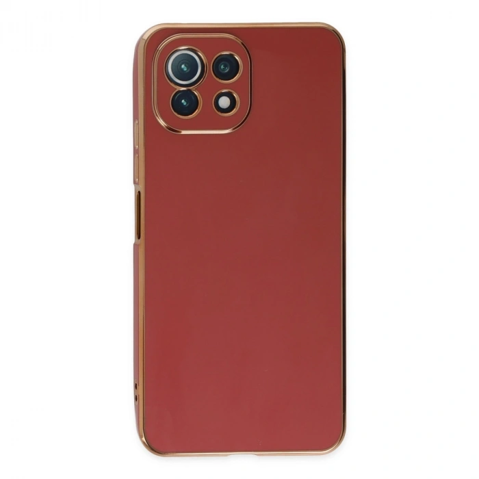 Xiaomi Mi 11 Lite Kılıf Volet Silikon - Kırmızı